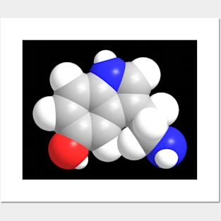 Serotonin Molecule Chemistry Posters and Art